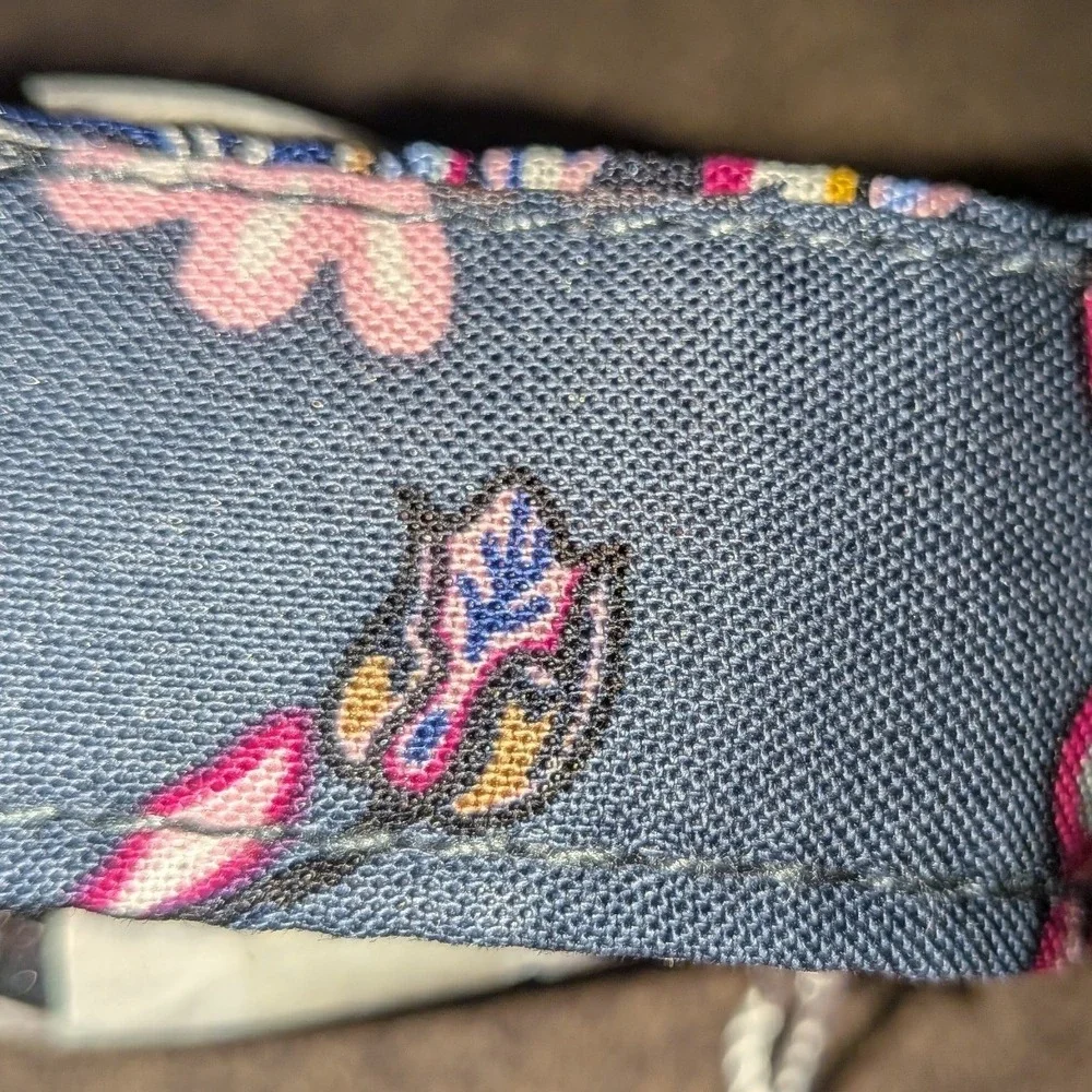 Vera Bradley Wide Lanyard Felicity Paisley Blue Pink Floral 26737-R85 NWT